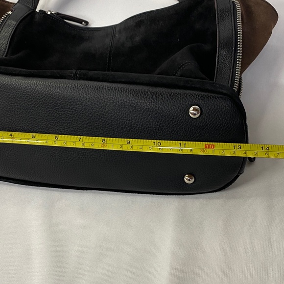 Tignanello Women's Black Suede Shoulder Bag - Picture 13 of 16